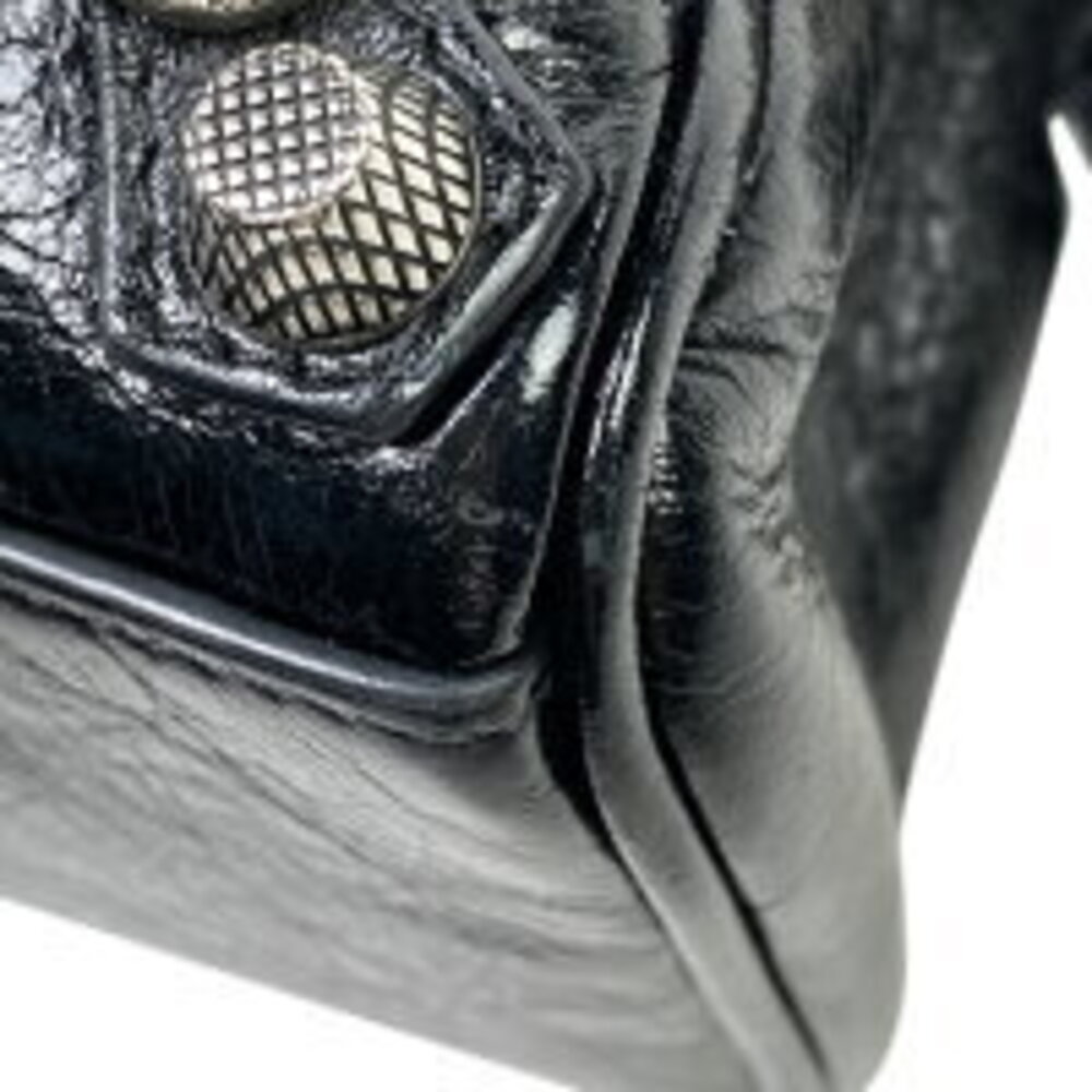 Balenciaga Le Cagoule shoulder bag handbag black leather - Picture 5 of 5